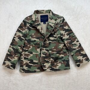 Janie‎ and Jack Boys Camo Blazer Military Army Jacket Hunting Toddler Size 3